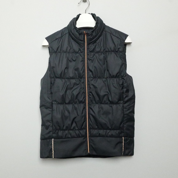 Brooks Women's Puffer Vest with Black Rose Gold zipper | Medium - Picture 1 of 7